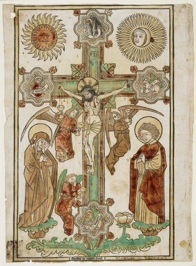 Crucifix with Three Angels and the Symbols of the Evangelists by Firabet of Rapperswil Firabet of Rapperswil